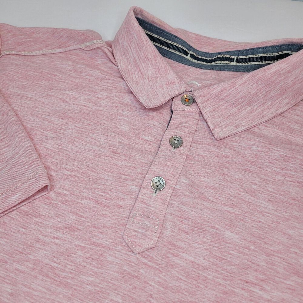 TOMMY BAHAMA Short Sleeve Red Pink Men's Polo Shirt, Size XL